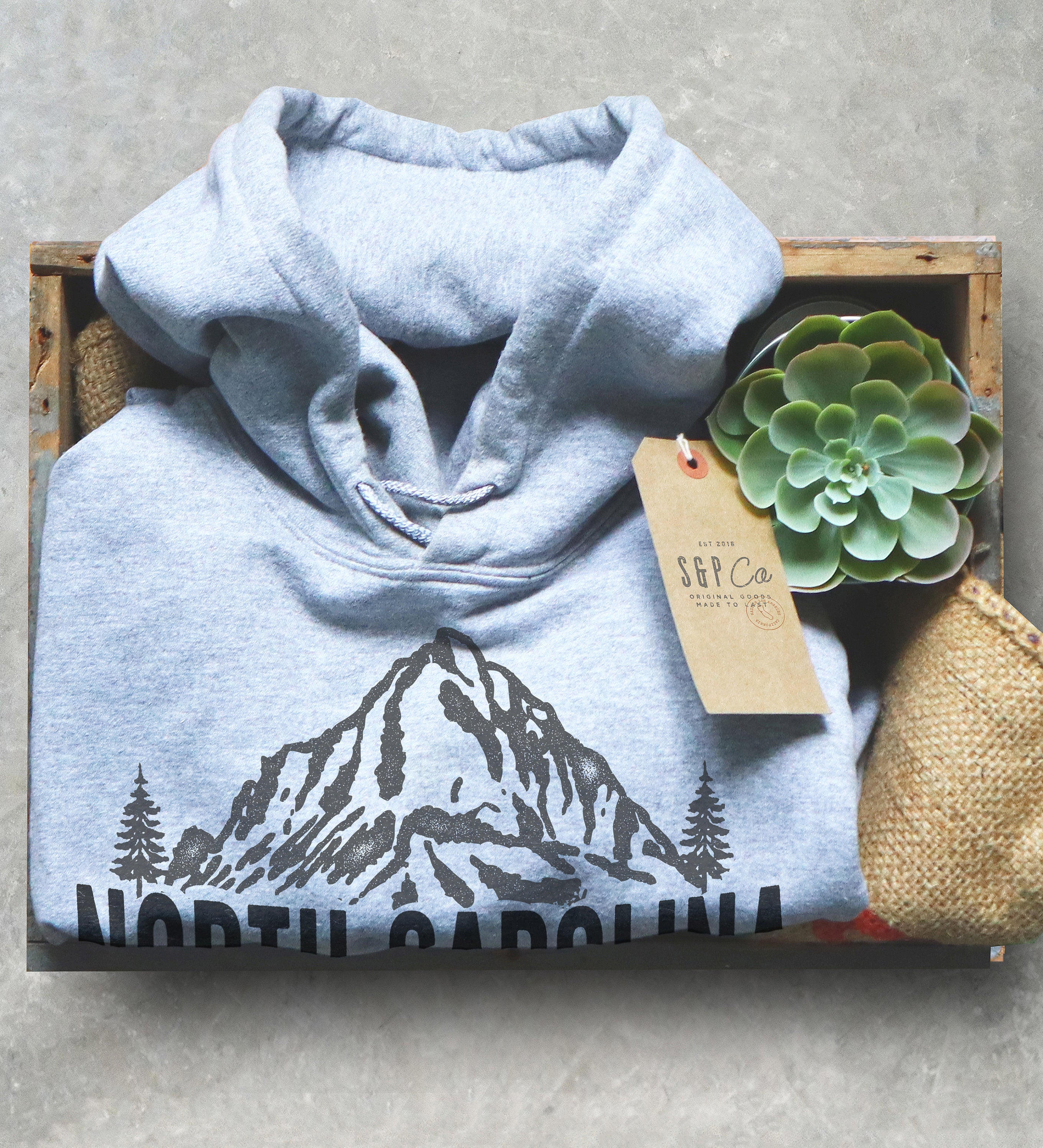 North Carolina Hoodie - NC Shirt, - Stag & Peach Co