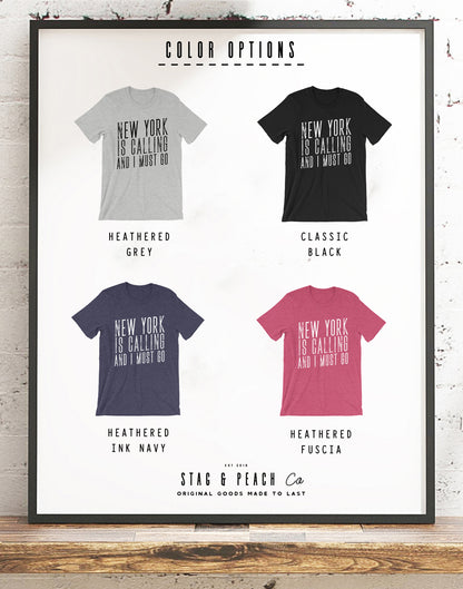 New York Unisex Shirt - New York Is Calling Shirt, NYC Gift, New York State Shirt, I Love New York, Long Island Shirt, Moving Gift, NY Shirt