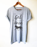 Horse Lover Gift - Just A Girl Who Loves Horses Unisex Shirt, Horse Riding T-Shirt, Equestrian Shirt, Equestrian Gift, Horseback Riding Tee