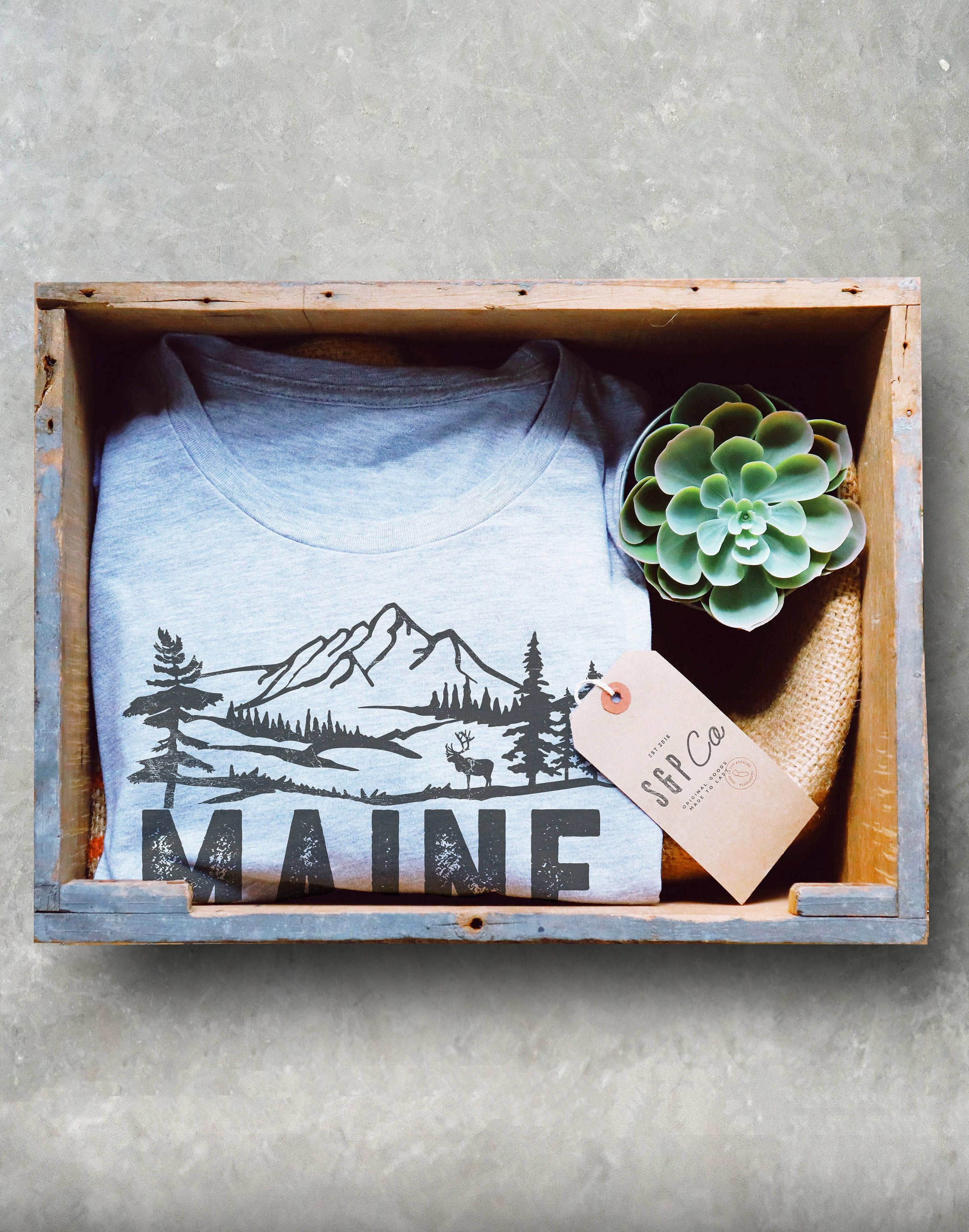 Maine Is Calling And I Must Go Unisex Shirt - Maine Shirt, Portland Gift, Moose Shirt, Mountains Shirt, ME State T-Shirt, Lakes Shirt - Stag & Peach Co