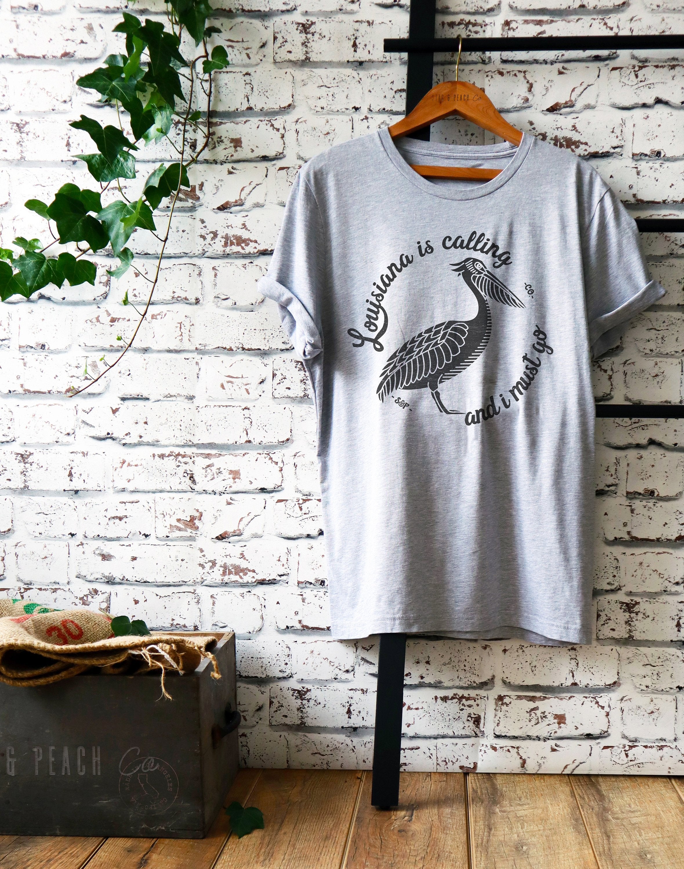 Louisiana Calling & I Must Go Unisex Shirt - Deep South Gifts, LSU Shirt, New Orleans Shirt, Pelican State T-Shirt, State Pride Shirt - Stag & Peach Co