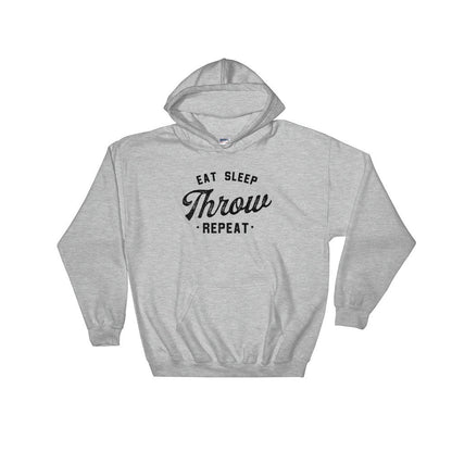 Eat Sleep Throw Repeat Hoodie - Discus Shirt, Discus Gift, Discus Thrower, Track and Field, Discus Throw Shirt, Track Field Thrower