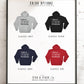 Funny Chemistry Unisex Hoodie -I Think Of You Periodically, Periodic Table Shirt, Science Teacher Shirt, Science Graduation Gift, Nerd Shirt