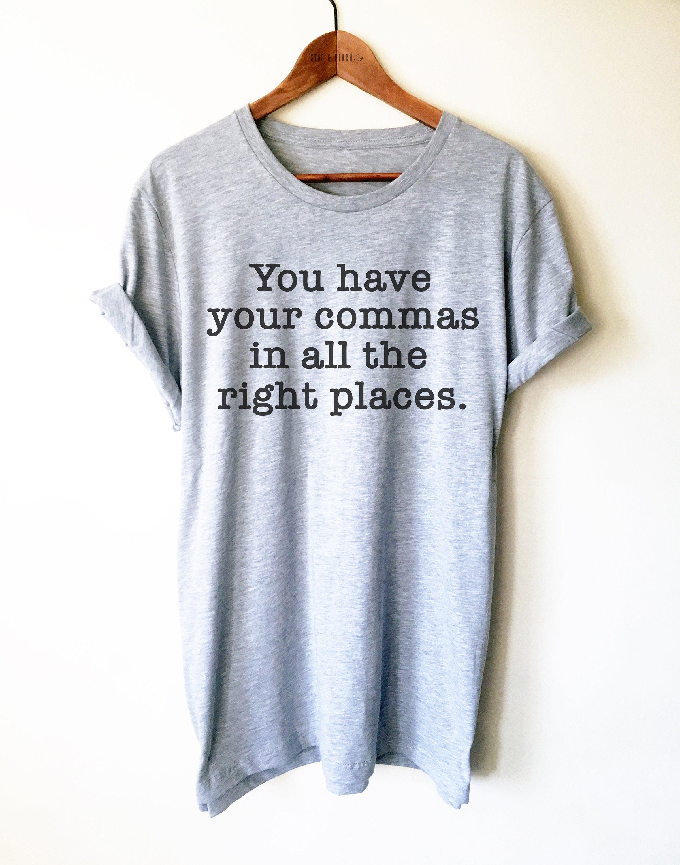 Funny Punctuation Lover Unisex Shirt - Gift For Editor or Writer, Bibliophile Shirt, Valentines Day Gift for Girlfriend or Boyfriend