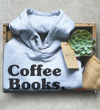 Coffee Books And Rainy Days Unisex Hoodie - Coffee Lover Shirt, Rain Lover Shirt, Caffeine Shirt, Birthday Gift For Book Lover, Mom Gift