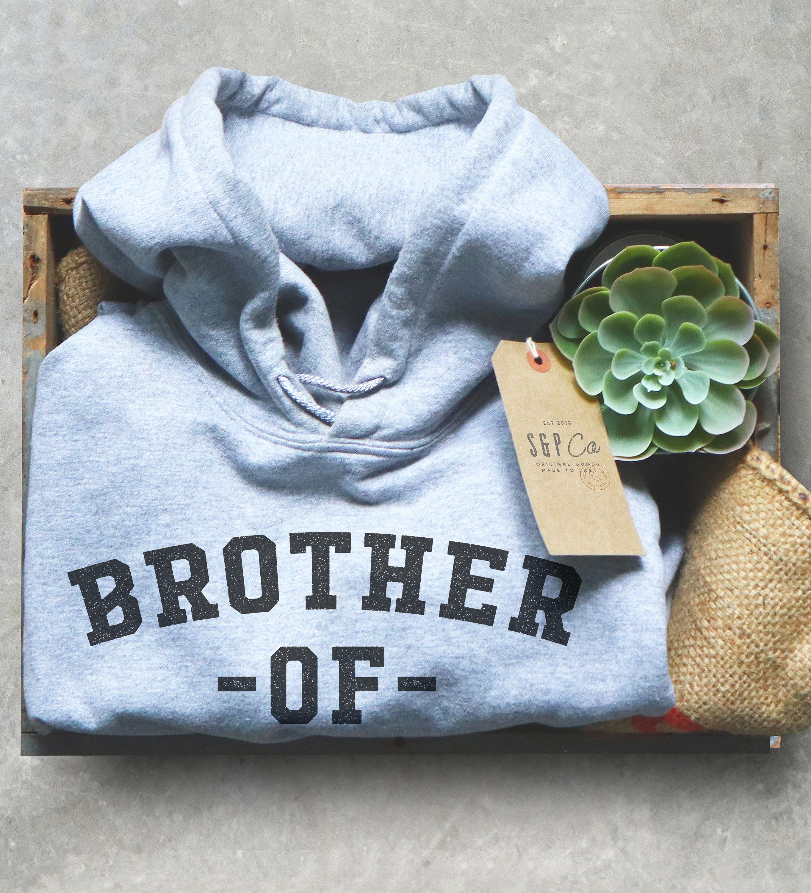Brother Of The Bride Unisex Hoodie - Wedding Party Shirt, Grooms Crew Shirts, Brother in law Gift, Engagement Announcement, Bachelor Tee - Stag & Peach Co