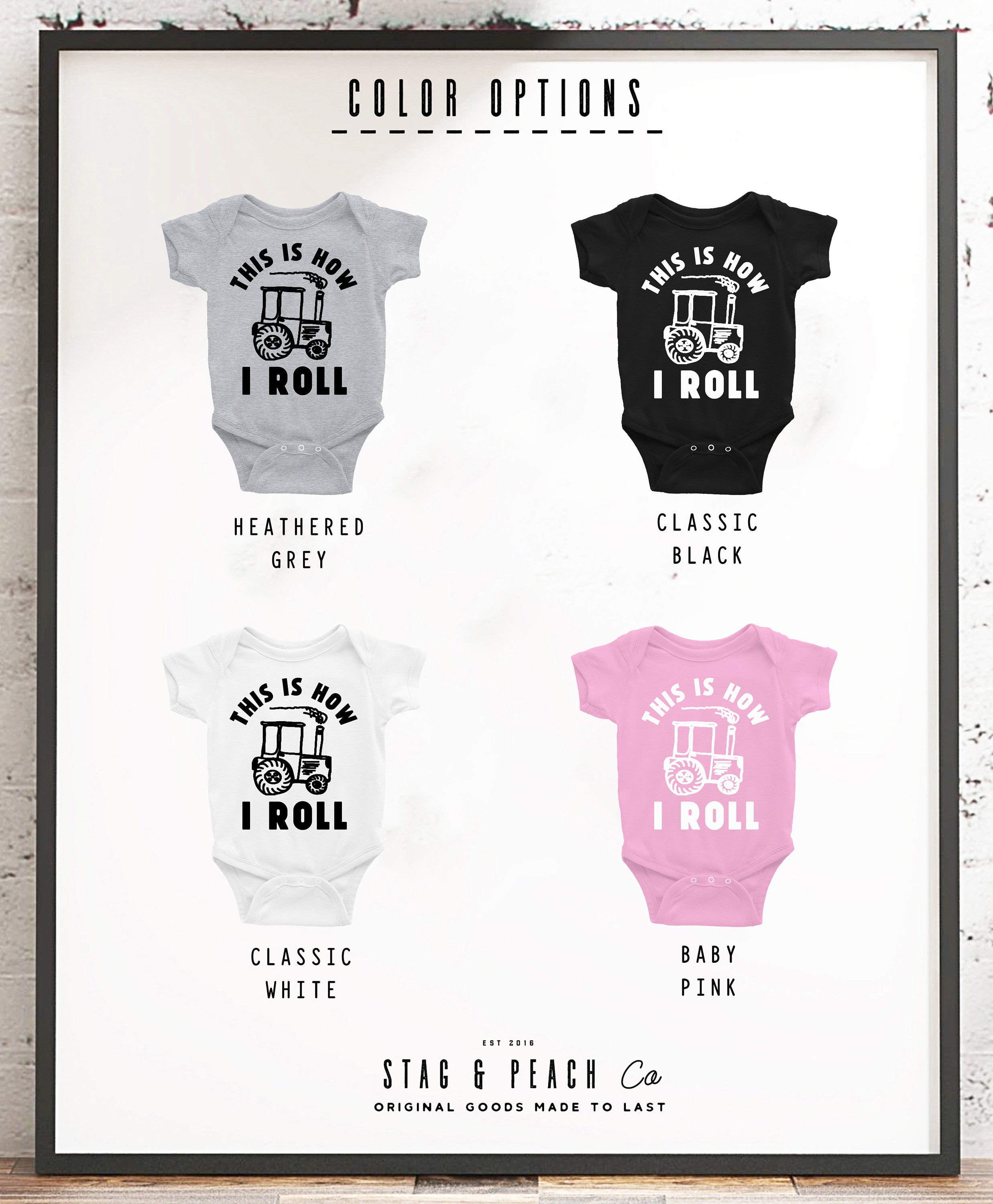 This Is How I Roll Baby Bodysuit - Stag & Peach Co