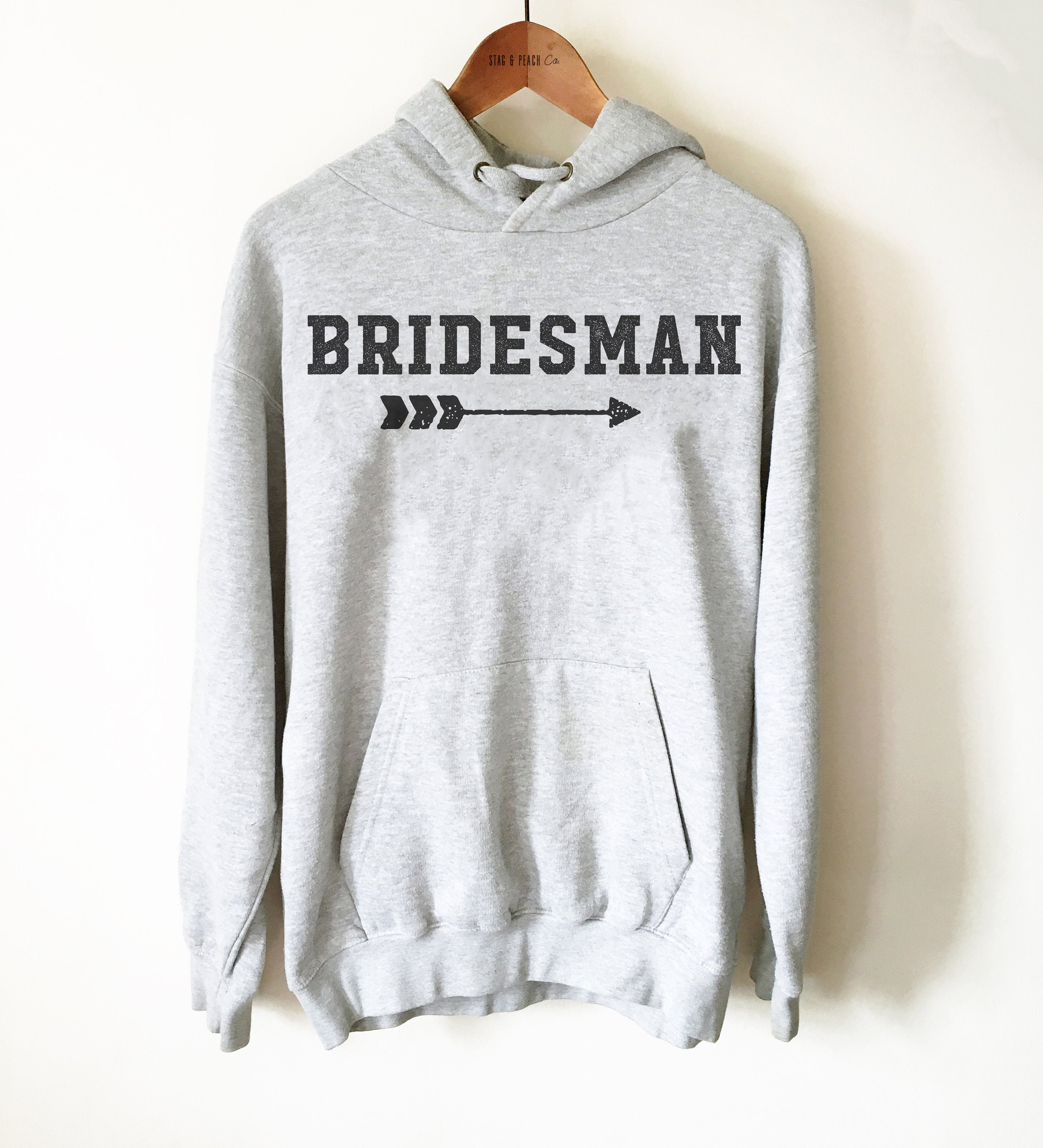Bridesman Unisex Hoodie - Wedding Party Shirt, Brides Man Shirt, Brides Best Man Gift, Gay Best Friend Shirt, Bachelorette Party Shirt