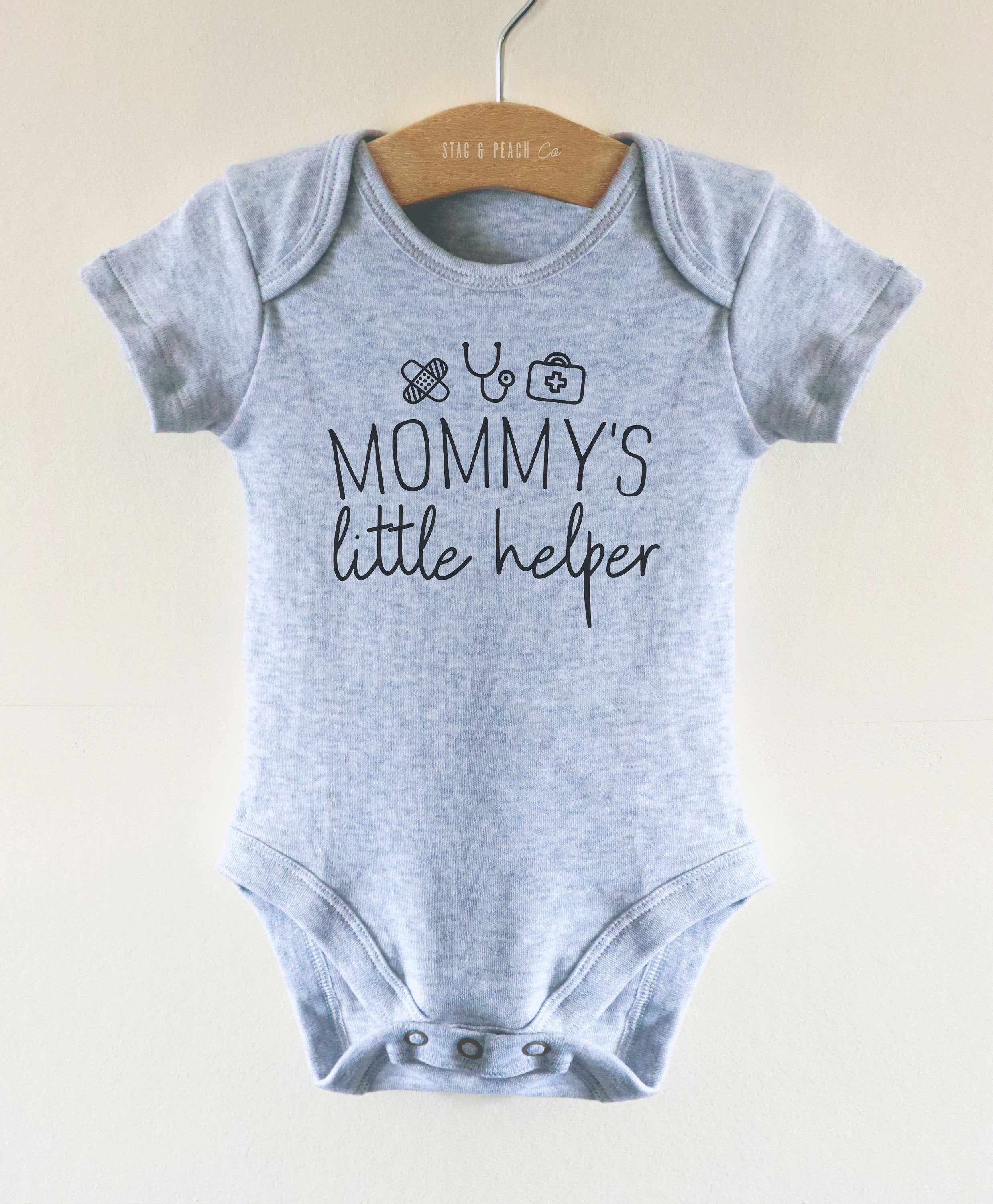 Mommy’s Little Helper Baby Bodysuit - Stag & Peach Co