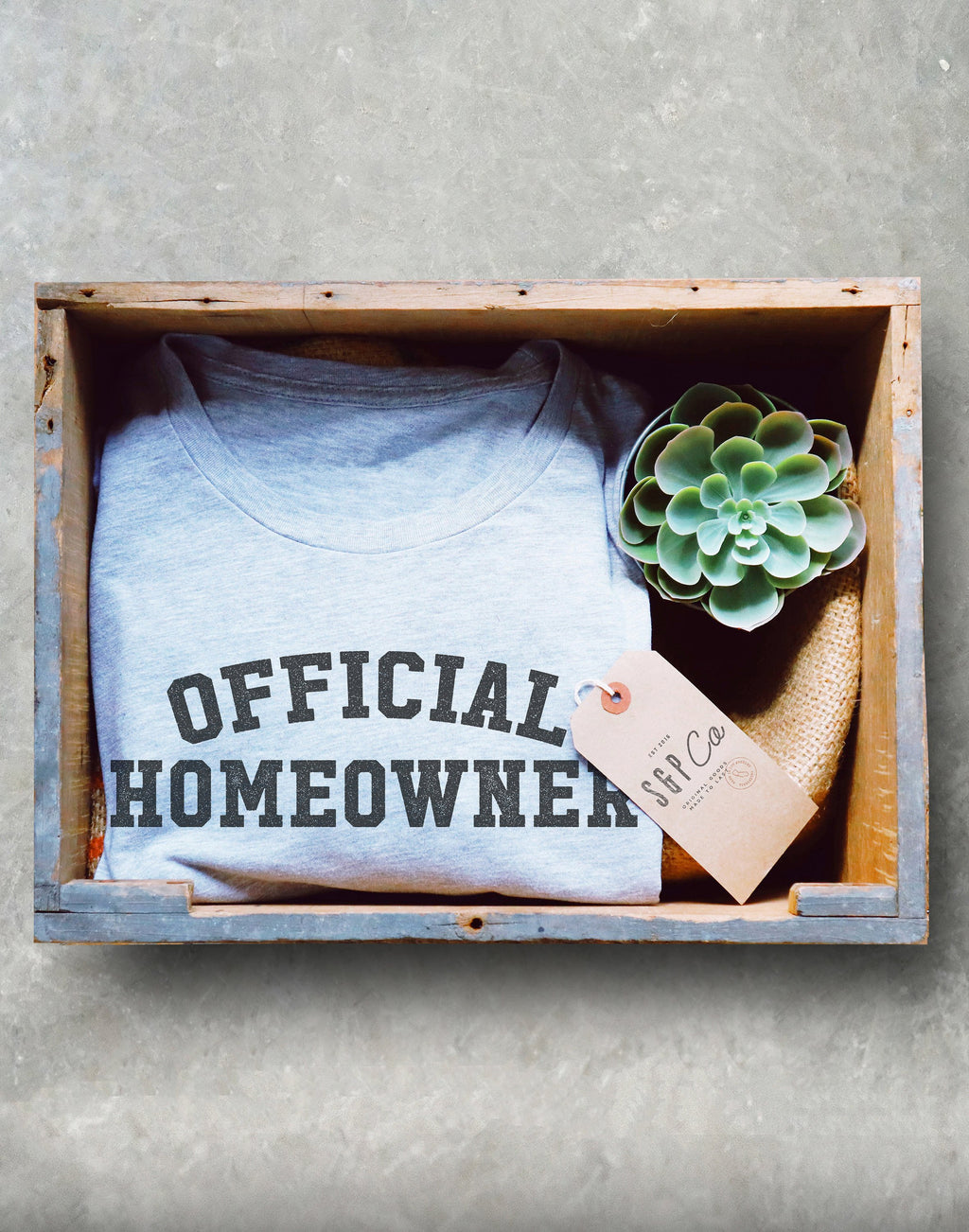 Official Homeowner Unisex Shirt - New Homeowner Gift, Housewarming Gift, Newlywed Shirt, Wedding Gift, New Home Shirt, Real Estate Agent Tee - Stag & Peach Co