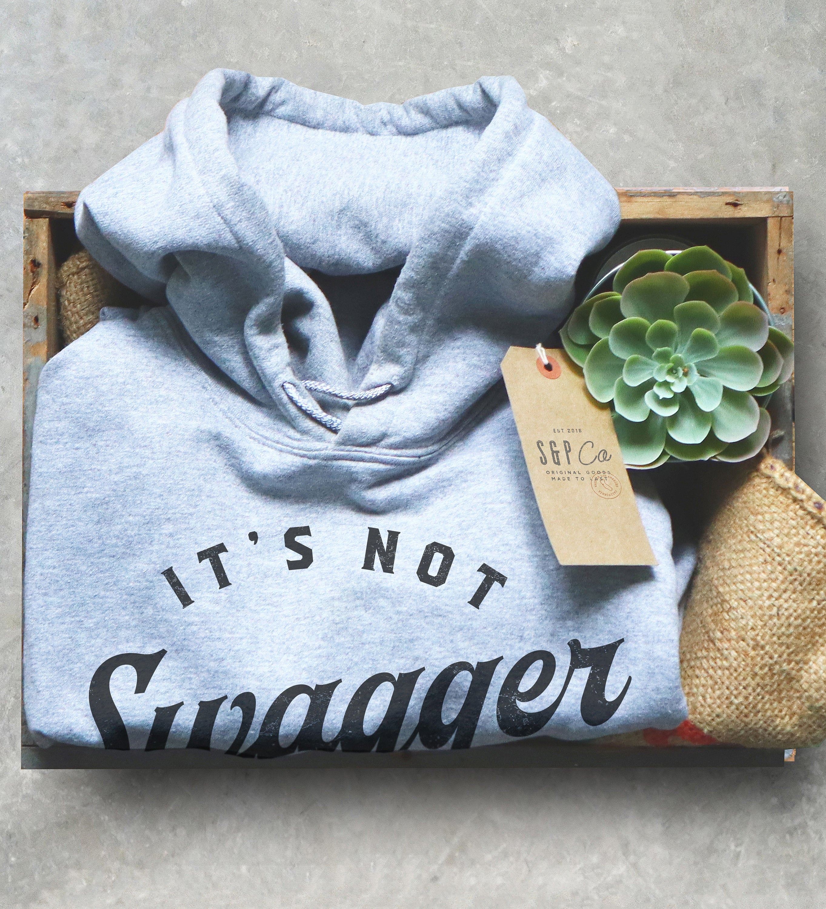 It’s Not Swagger I’m Just Sore Unisex Hoodie - Muscle Tee, Funny Gym Workout Shirt, Womens Fitness Apparel, Mens Weight Lifting Hoodie