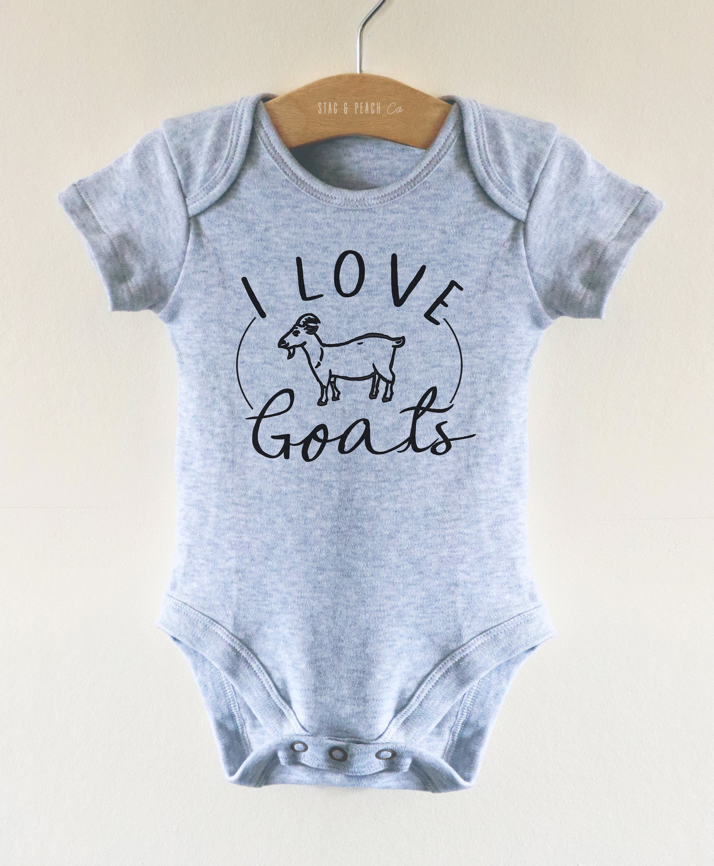 Goat Lover Baby Bodysuit - Stag & Peach Co