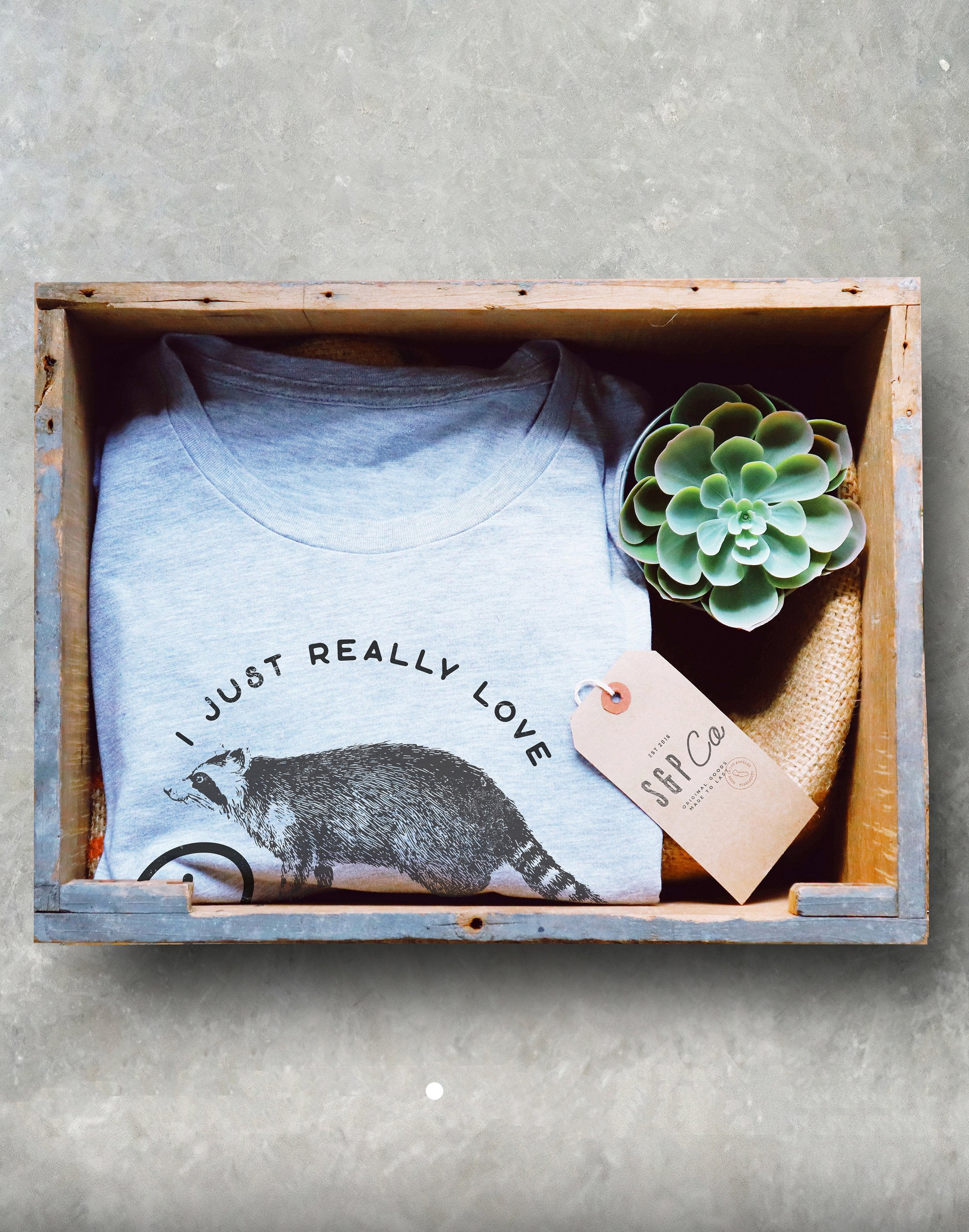 Raccoon Lover Unisex Shirt - I Just Really Love Raccoons, Raccoon Training Gift, Raccoon Rescue Shirt, Pet Raccoon Tee, Wildlife Rescue - Stag & Peach Co