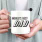World's Best Dad Mug - Dad Mug, Fathers Day Gift, Ceramic Mug For Dad, Daddy Mug, Father Mug, Best Dad Coffee Mug, Pregnancy Reveal Husband