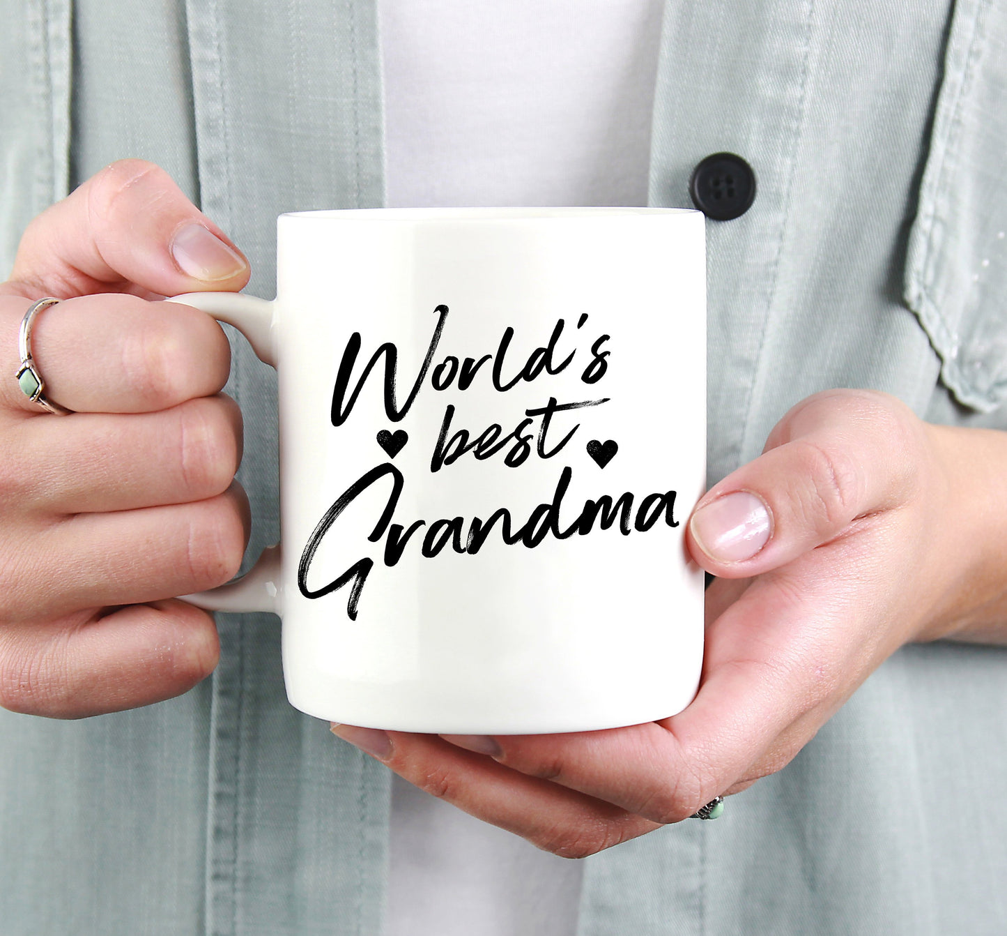 World's Best Grandma Mug - Grandmother Gift, Gift For Grandma, Grandma Coffee Mug, Nana Mug, Mothers Day Mug, Pregnancy Announcement Grandma