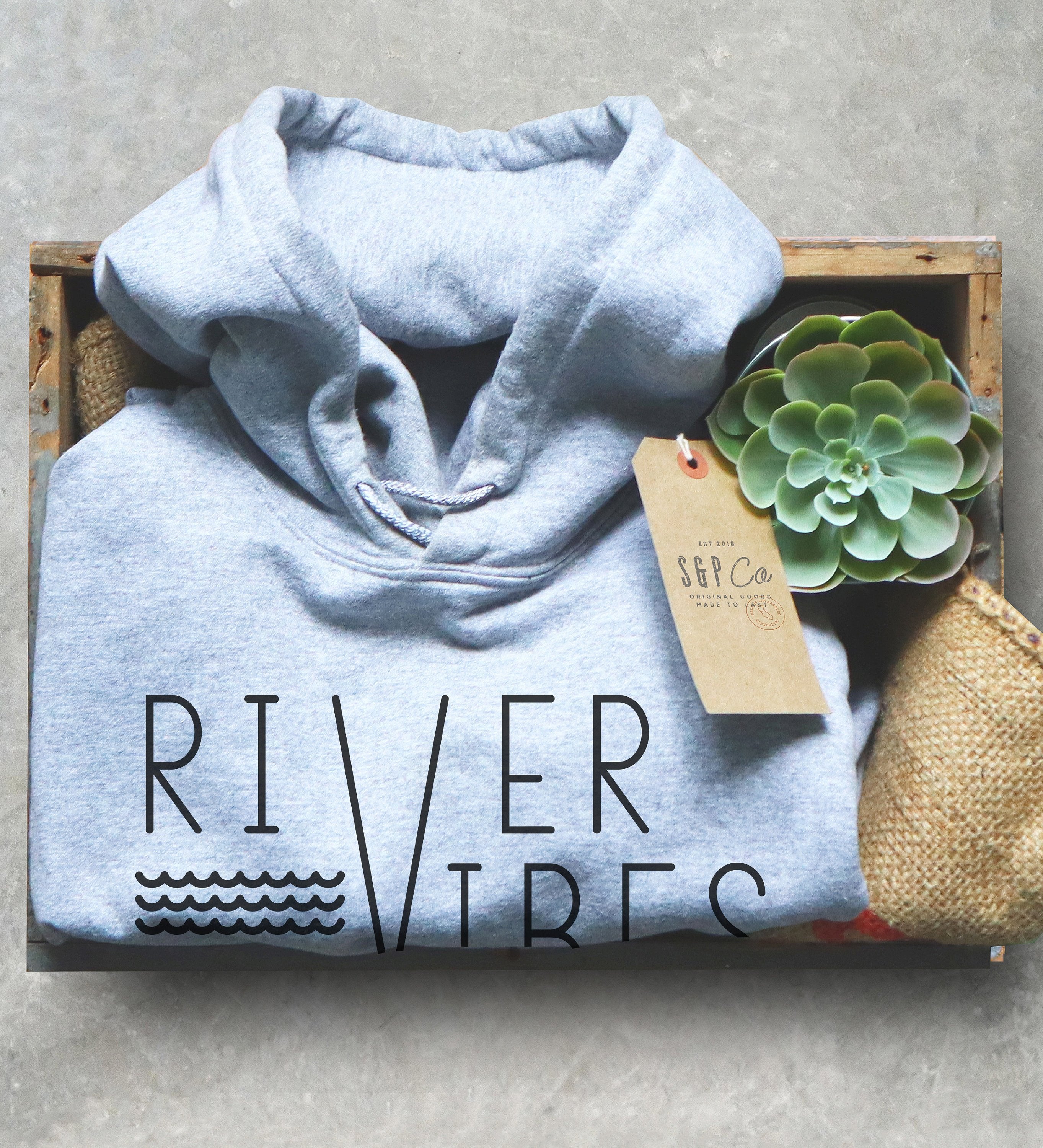 River Vibes Unisex Hoodie - Kayak Shirt, Rafting Shirt, Canyoning Tee, Fly Fishing Shirt, Paddleboard Shirt, River Cruise Shirt, Boating Tee - Stag & Peach Co