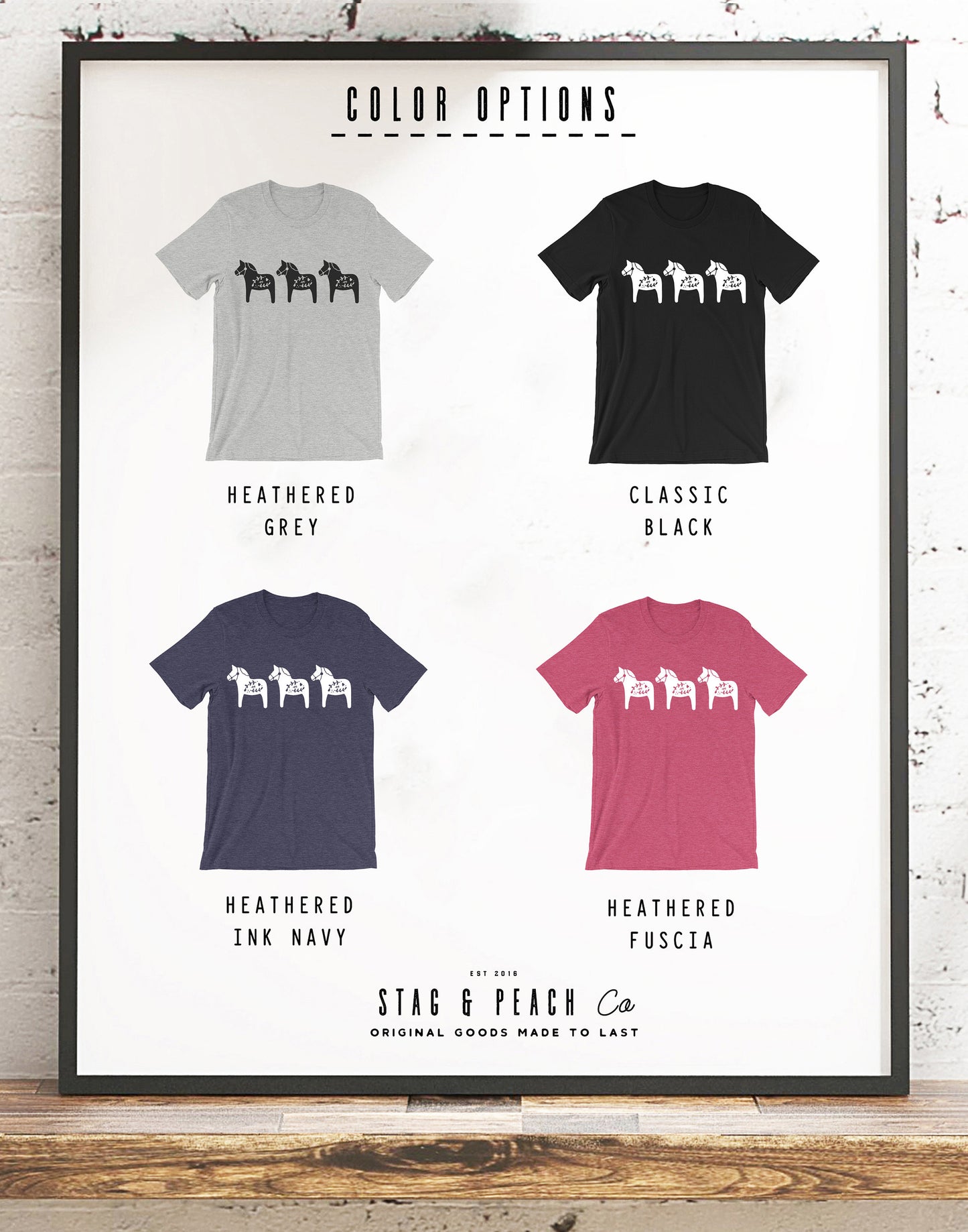 Cute Dala Horse Unisex Shirt - Horse Shirt, Scandinavian Shirt, Swedish Horse TShirt, Horse Print Shirt, Folk Art Tee, Holiday Horse Shirt