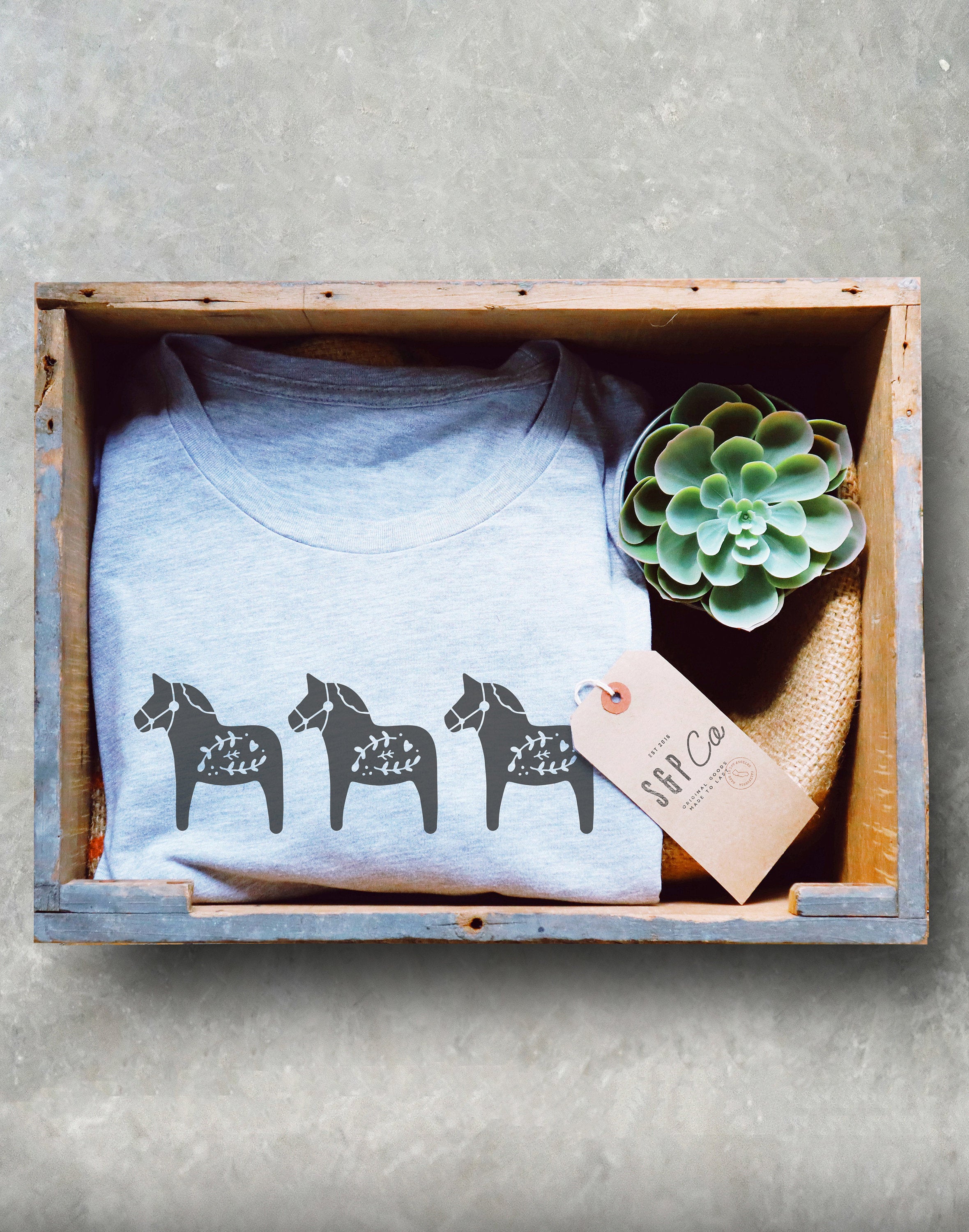 Cute Dala Horse Unisex Shirt - Horse Shirt, Scandinavian Shirt, Swedish Horse TShirt, Horse Print Shirt, Folk Art Tee, Holiday Horse Shirt