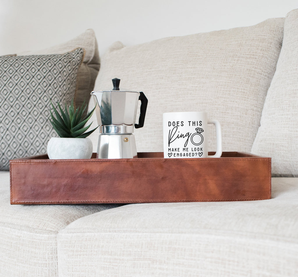 Does This Ring Make Me Look Engaged? Mug – Engagement Mug, Bridal Shower Gift - Stag & Peach Co