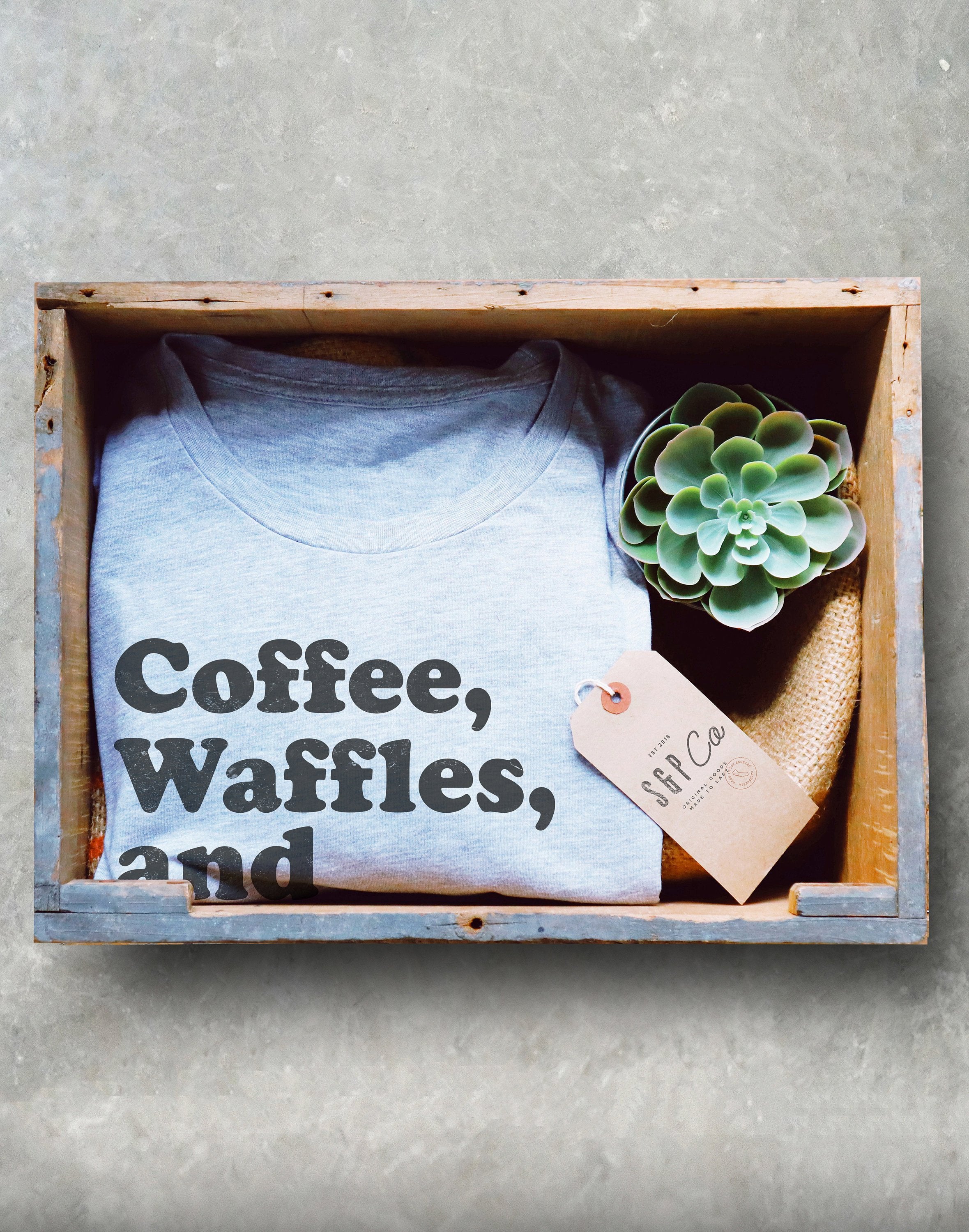 Coffee, Waffles and Ice cream Unisex Shirt -Weekends Are For Waffles, I Love Waffles, Caffeine-Addict, Foodie Gift, Belgium Shirt, Sweet Tee