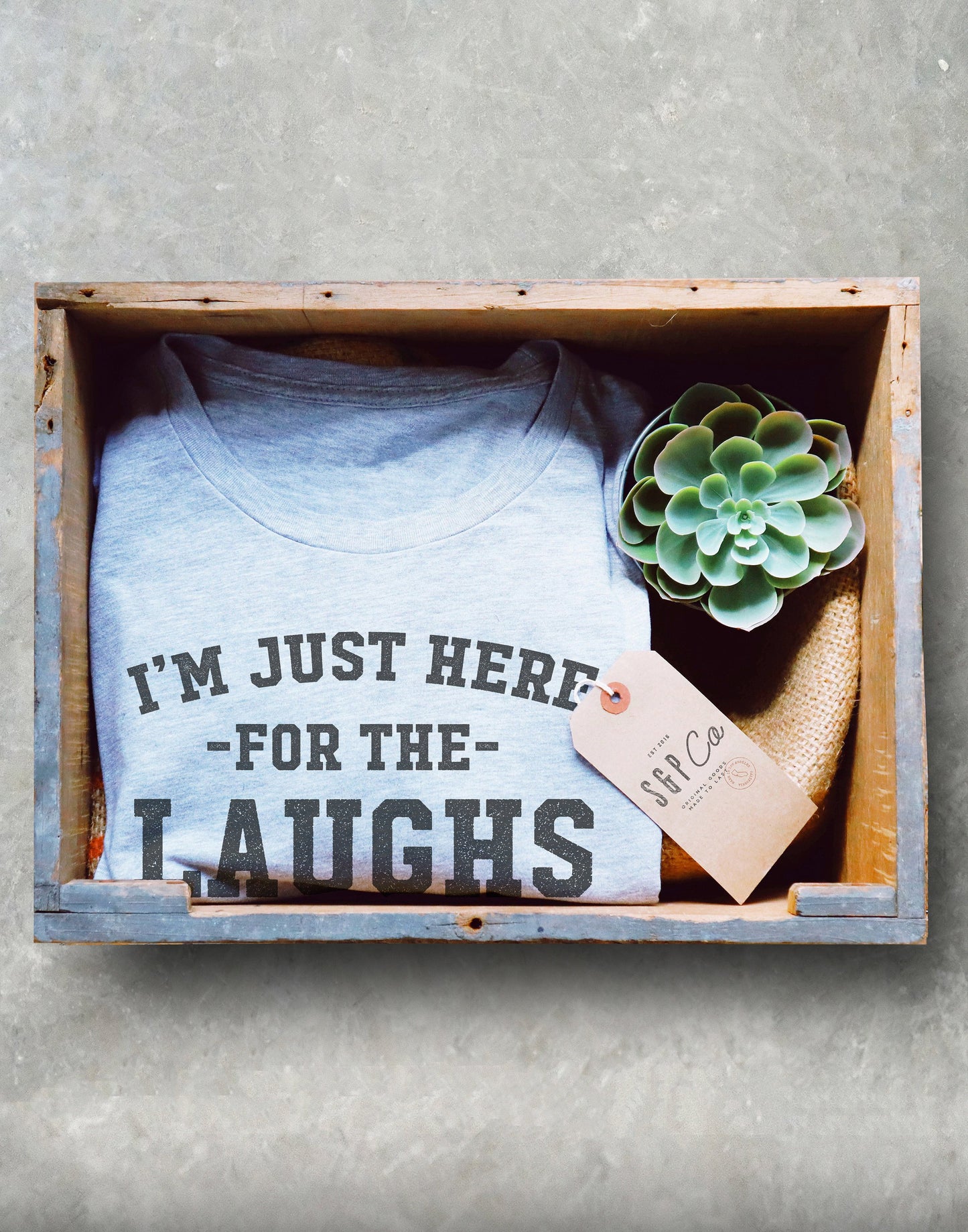 I’m Just Here For The Laughs Unisex Shirt - Comedian Gift, Comic Shirt, Stand Up Comedy Tee, Joker T-Shirt, Laughing Shirt, Laid Back Gift