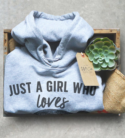 Manatee Unisex Hoodie - Just A Girl Who Loves Manatees, Marine Biology Shirt, Sea Life Shirt, Ecology Graduation Gift, Gift For Colleague