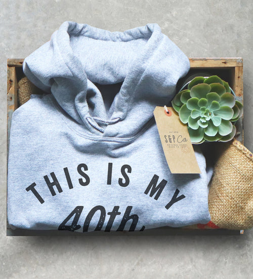40th Birthday Unisex Hoodie - Stag & Peach Co