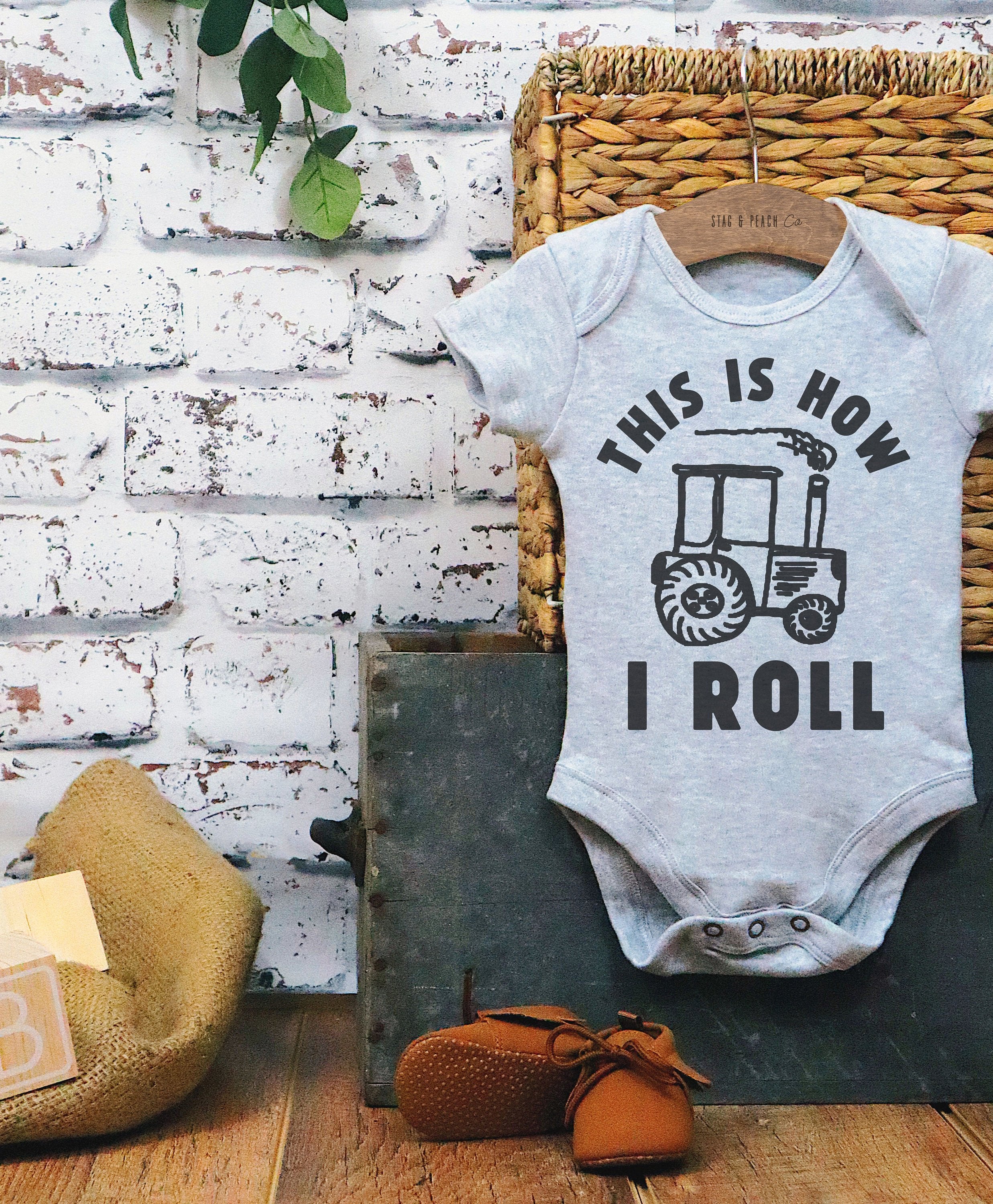 This Is How I Roll Baby Bodysuit - Stag & Peach Co
