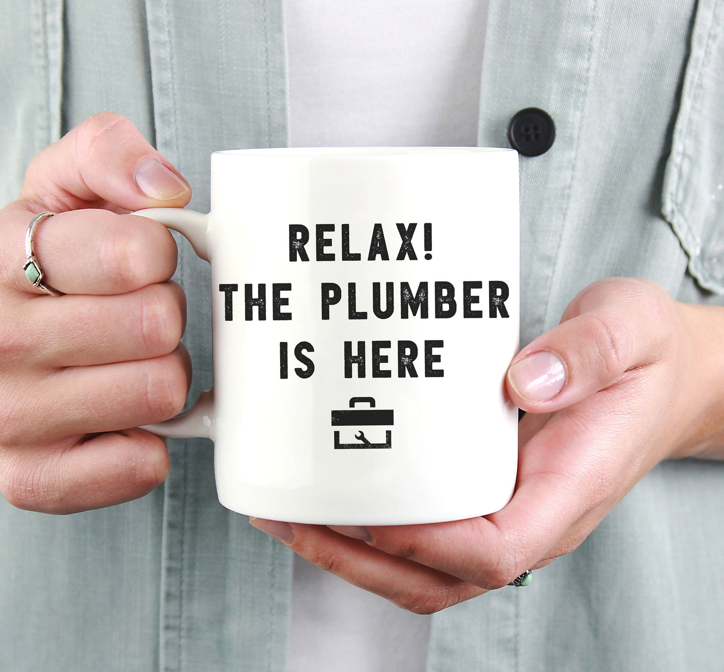 Funny Plumber Mug -  The Plumber is Here, Plumbing Coffee Mug, Best Plumber Ever Mug, Mug For Husband, Dad Gift, Plumbing Fathers Day