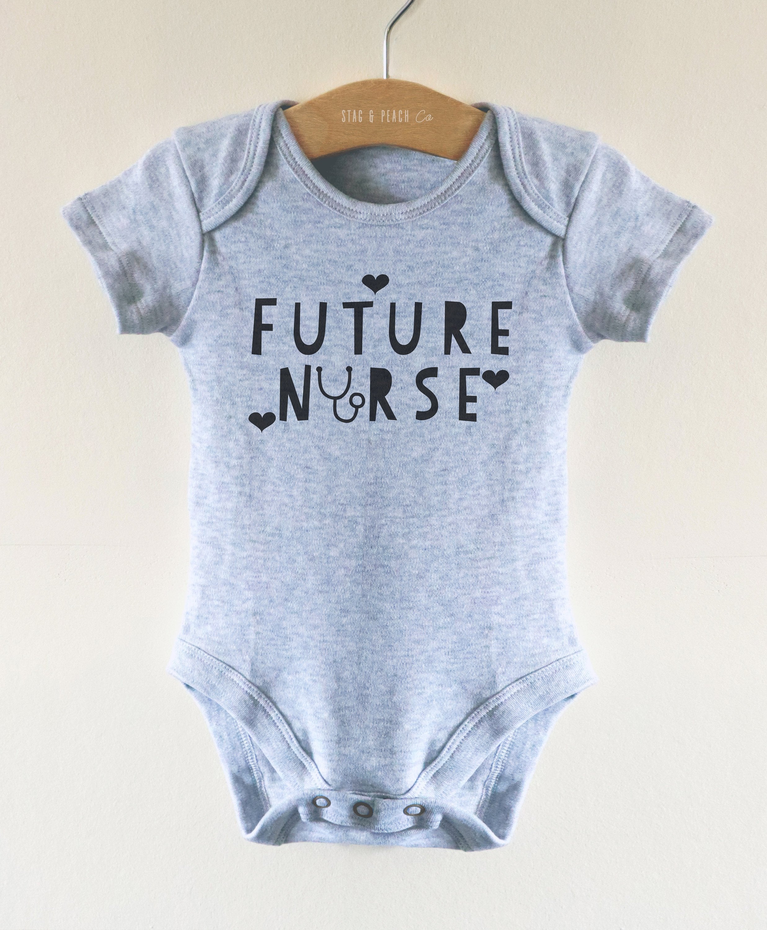 Future Nurse Baby Bodysuit - Stag & Peach Co