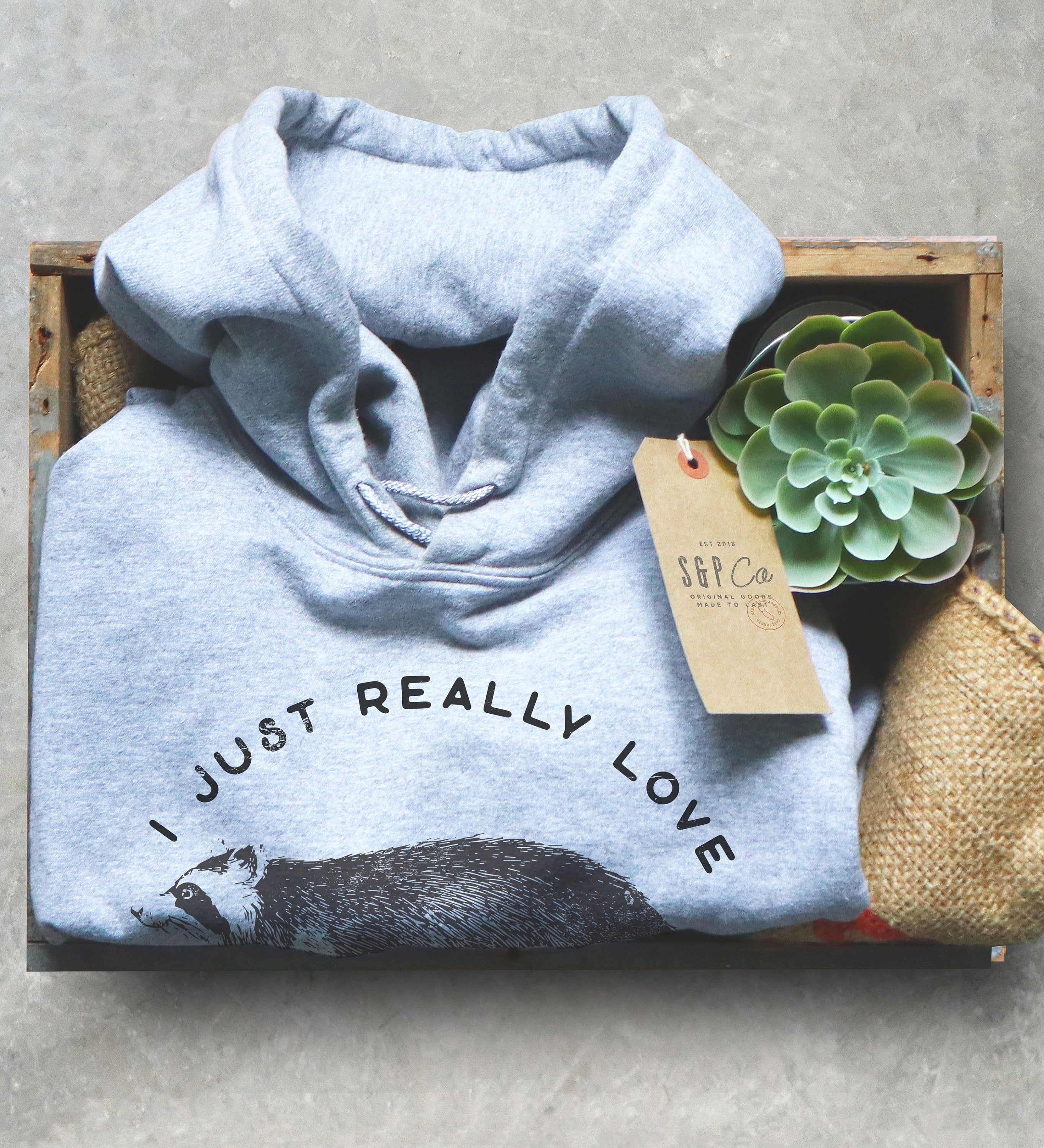 Funny Raccoon Unisex Hoodie - - Stag & Peach Co