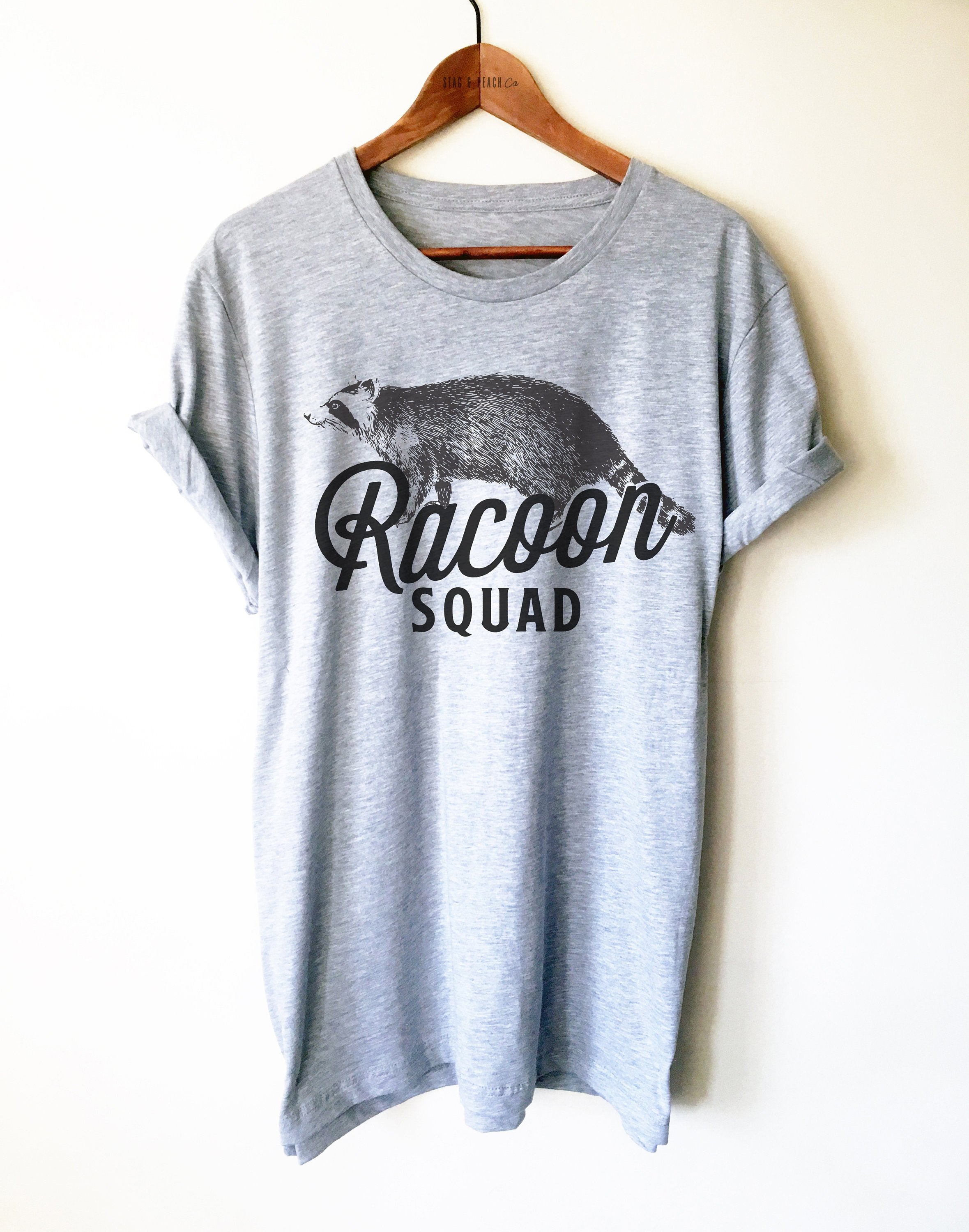 Raccoon Squad Unisex Shirt - Raccoon Lover Gift, Trash Panda T-Shirt, Funny Raccoon Tee, Raccoon Rescue Squad, Wildlife Rescue Team, - Stag & Peach Co
