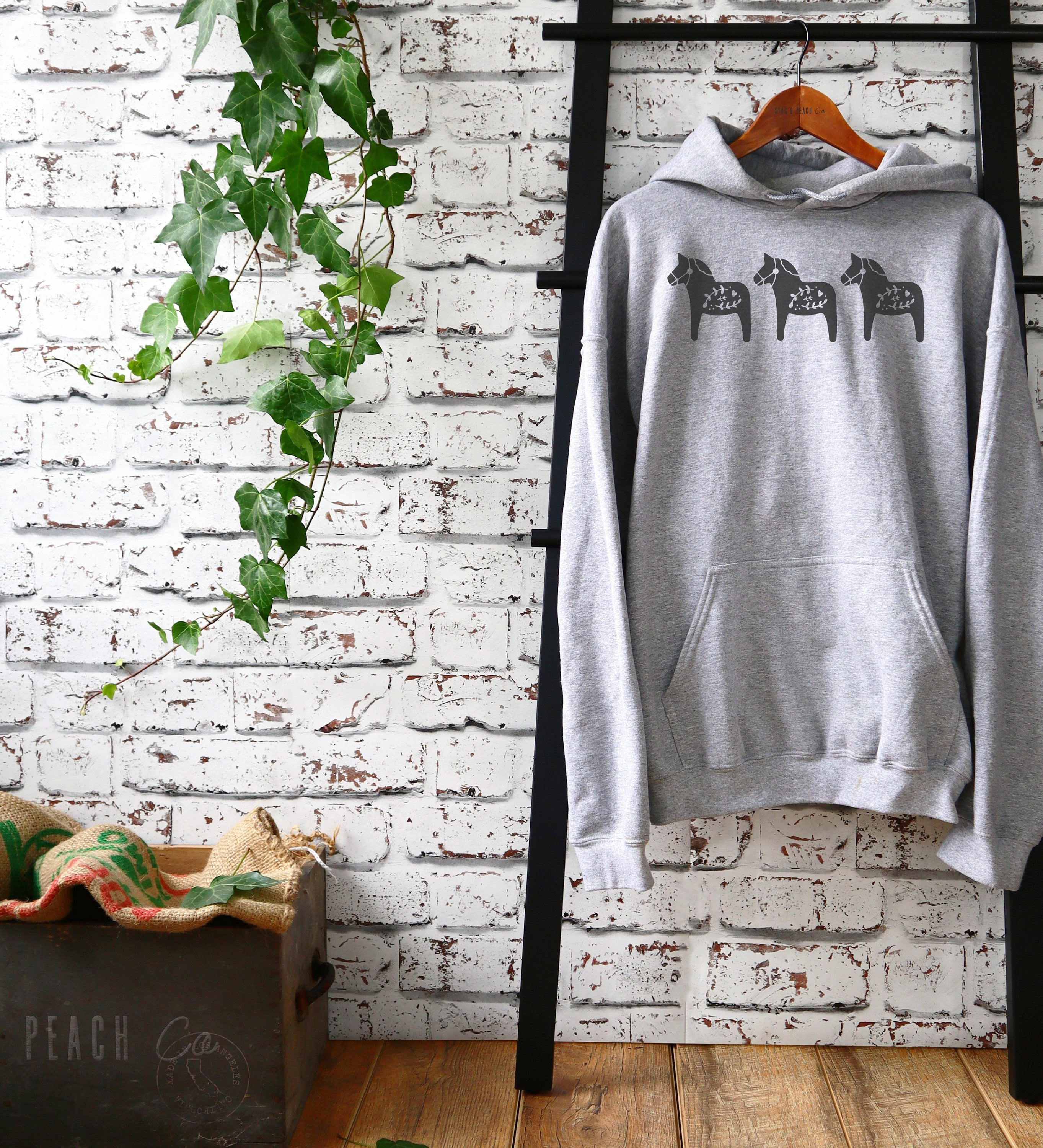Dala Horse Gift - Horse Unisex Hoodie, Hobby Horse Shirt, Sweden Souvenir, Swedish Dala Horse Shirt, Holiday Shirt, Horse Lover Gift