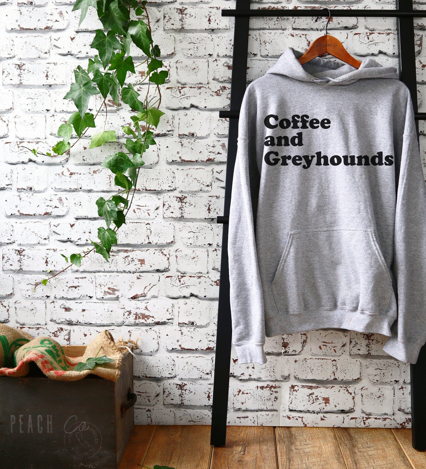 Greyhound Unisex Hoodie - Greyhound Sweater, Coffee & Greyhounds, Greyhound Lover Gift, Italian Greyhound Shirt, Dog Owner Shirt, Dog Walker