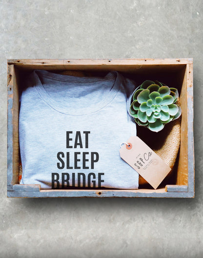 Bridge Player Shirt/Tank Top /Hoodie - Bridge Shirt, Bridge Player Gift, Funny Bridge Gift, Bridge Lover Shirt, Eat Sleep Bridge Repeat