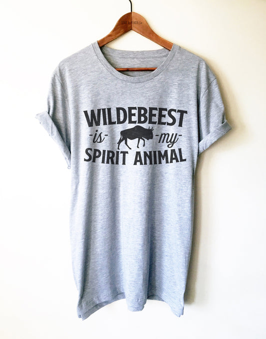 Wildebeest Shirt/Tank Top/Hoodie - Wildebeest Lover Tee, Safari Shirt, Wildebeest Tees, Zoo Animal Shirt, Wildebeest is My Spirit Animal Tee