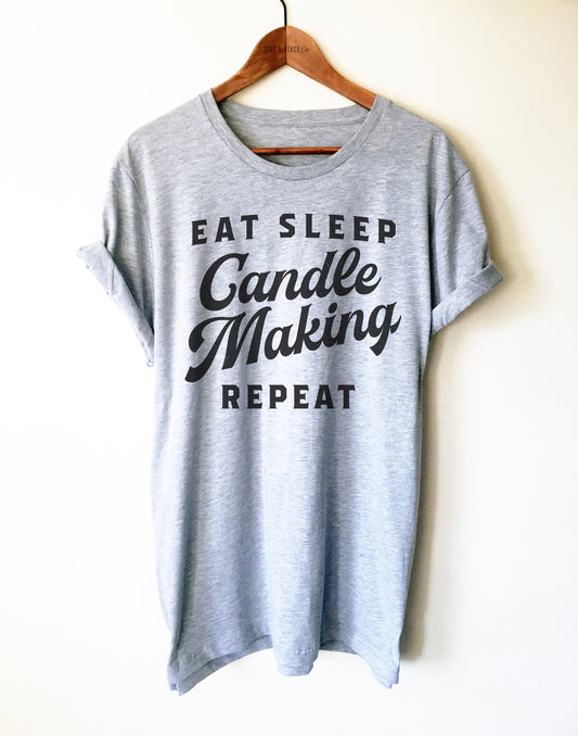 Eat Sleep Candle Making Shirt/ Tank Top / Hoodie - Candle Maker Shirt, Candle Making Gift, Candle Maker Gift, Candle Making Tee, Candle Tee