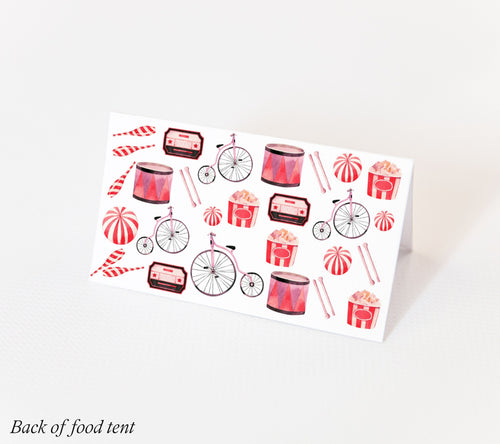 Circus Birthday Food Label -Circus Birthday Girl, Circus Birthday Decor, Circus Theme Pink, Circus Birthday Party, Editable Instant Download
