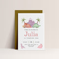 Girl Dinosaur Invitation - Dinosaur Birthday Invitation, Pink and Purple, Girl Dino Invite, Editable Dinosaur Party Invite, Instant Download