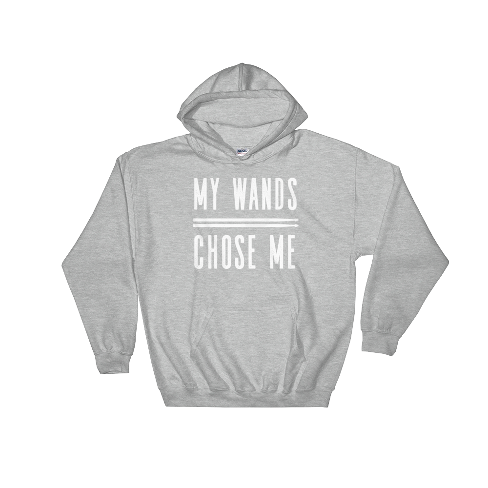 My Wands (Drumsticks) Chose Me Hoodie - Drum shirt, Drummer tee shirt, Drums tee shirt, Bassist shirt, Musician gift, Garage band tee