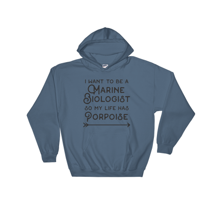 I Want To Be A Marine Biologist Hooded Sweatshirt