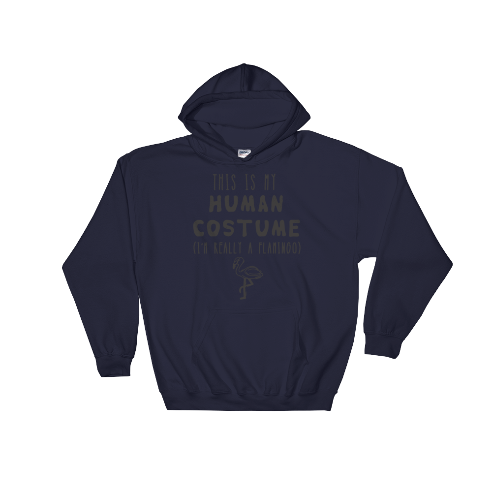 This Is My Human Costume I'm Really A Flamingo Hooded Sweatshirt