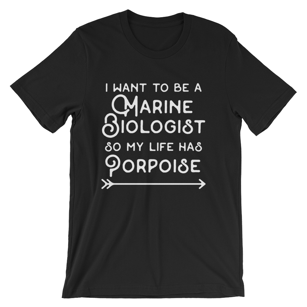 I Want To Be A Marine Biologist Unisex Shirt - Marine Biologist, Marine Biology, Ocean, Nautical Shirt, Gift For Biologist, Dolphin Shirt
