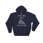 I'm Into Fitness...Fitness Pizza In My Mouth Hoodie - Foodie Gifts, Pizza Shirts, Pizza Shirt, Pizza Lover TShirt, Workout Clothing