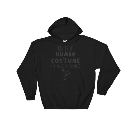 This Is My Human Costume I'm Really A Flamingo Hooded Sweatshirt