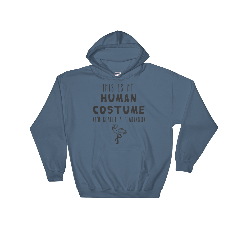 This Is My Human Costume I'm Really A Flamingo Hooded Sweatshirt