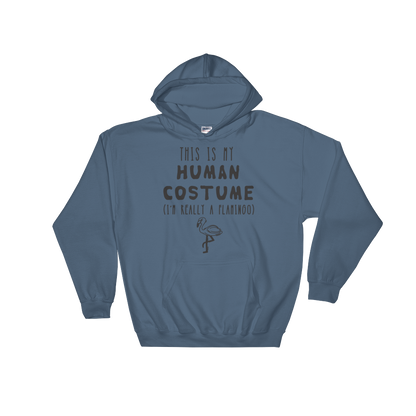 This Is My Human Costume I'm Really A Flamingo Hooded Sweatshirt