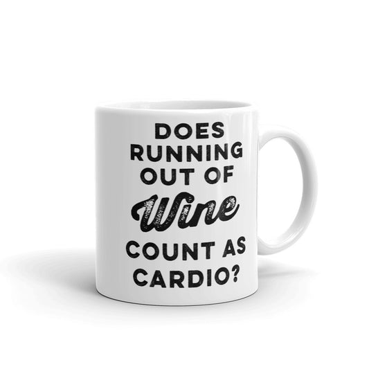 Does Running Out Of Wine Count As Cardio? Mug