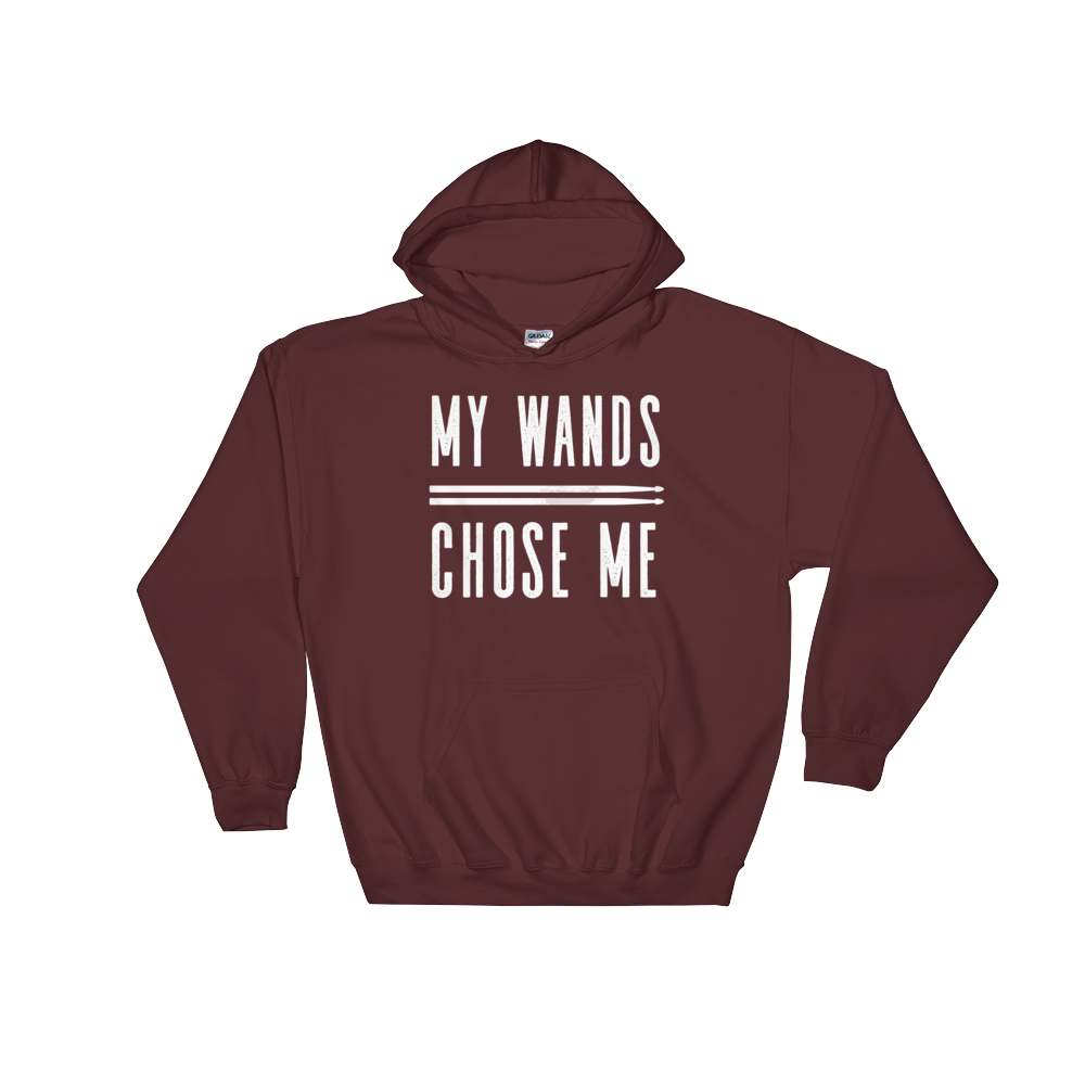 My Wands (Drumsticks) Chose Me Hoodie - Drum shirt, Drummer tee shirt, Drums tee shirt, Bassist shirt, Musician gift, Garage band tee