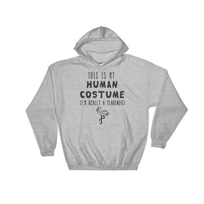 This Is My Human Costume I'm Really A Flamingo Hooded Sweatshirt